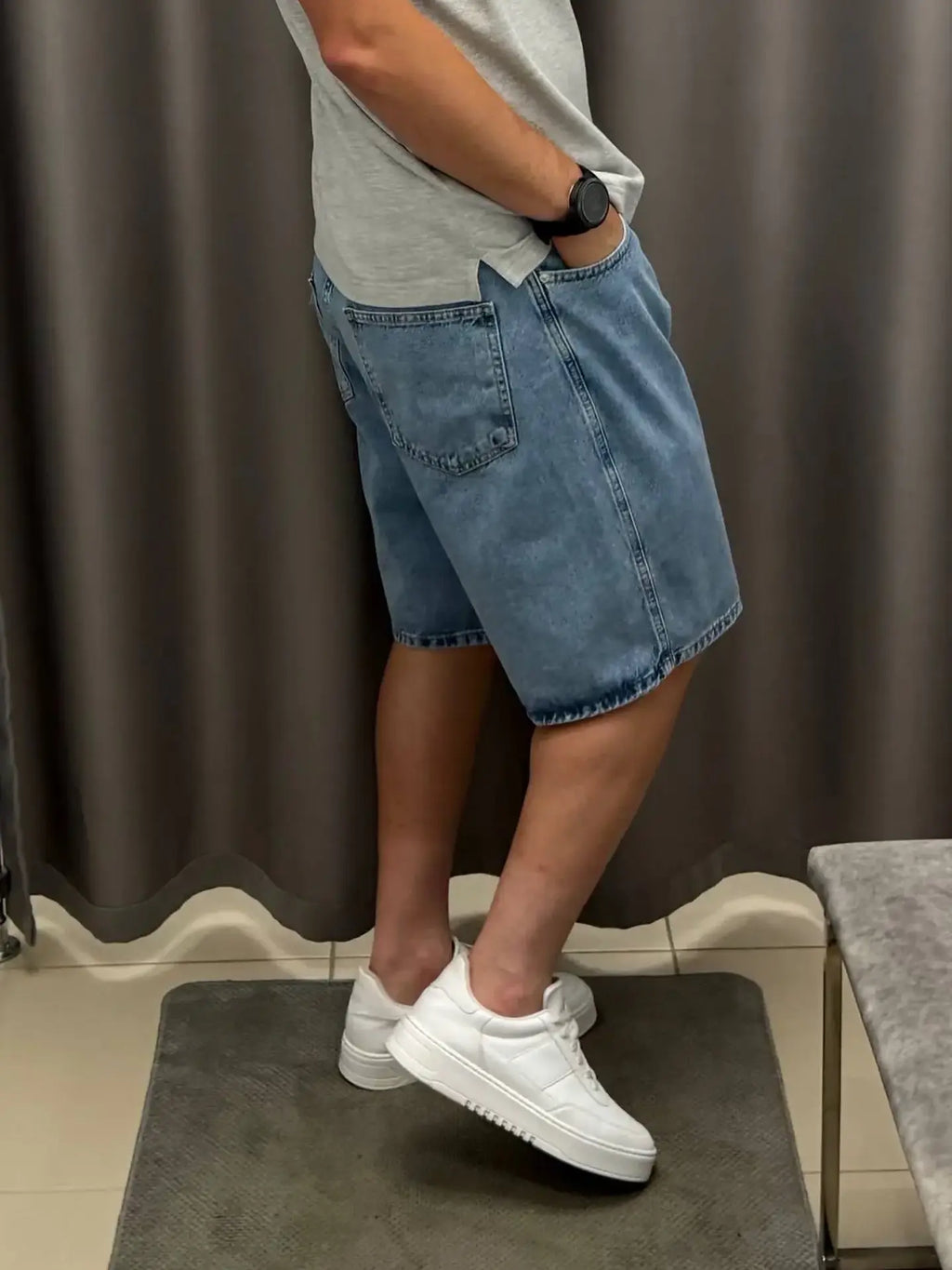 Light Blue Baggy Short