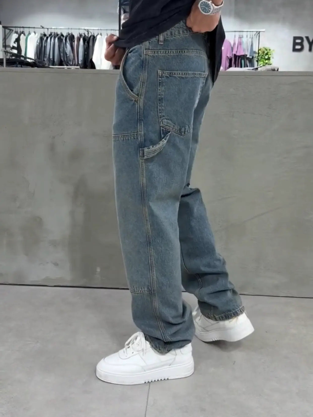Panda Baggy Jean Acid Blue
