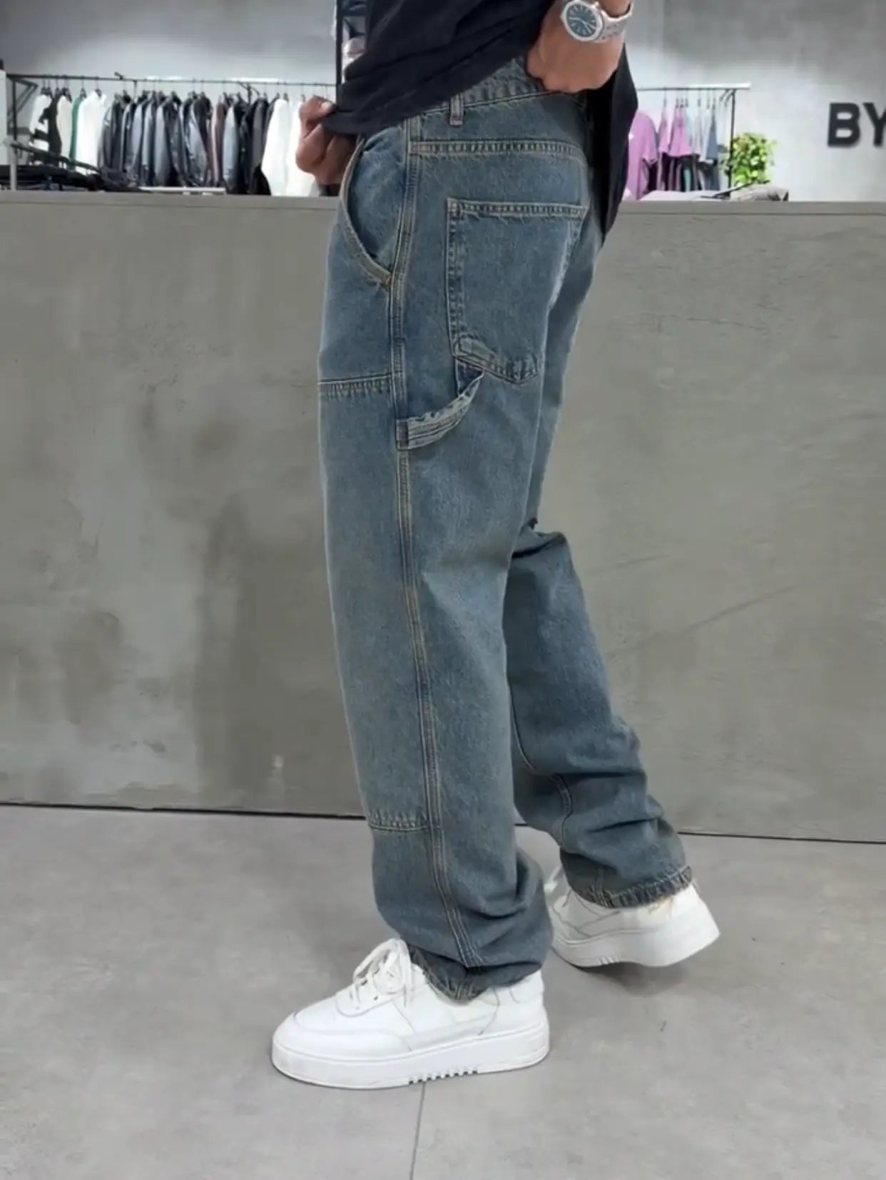 Panda Baggy Jean Acid Blue