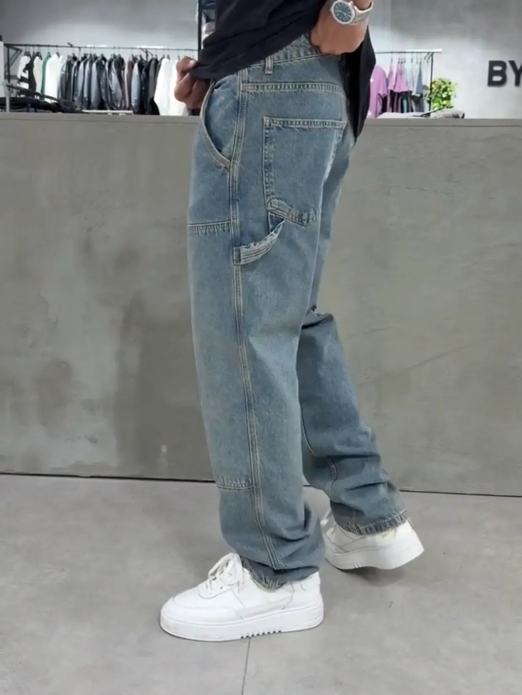 Panda Baggy Jean Acid Blue