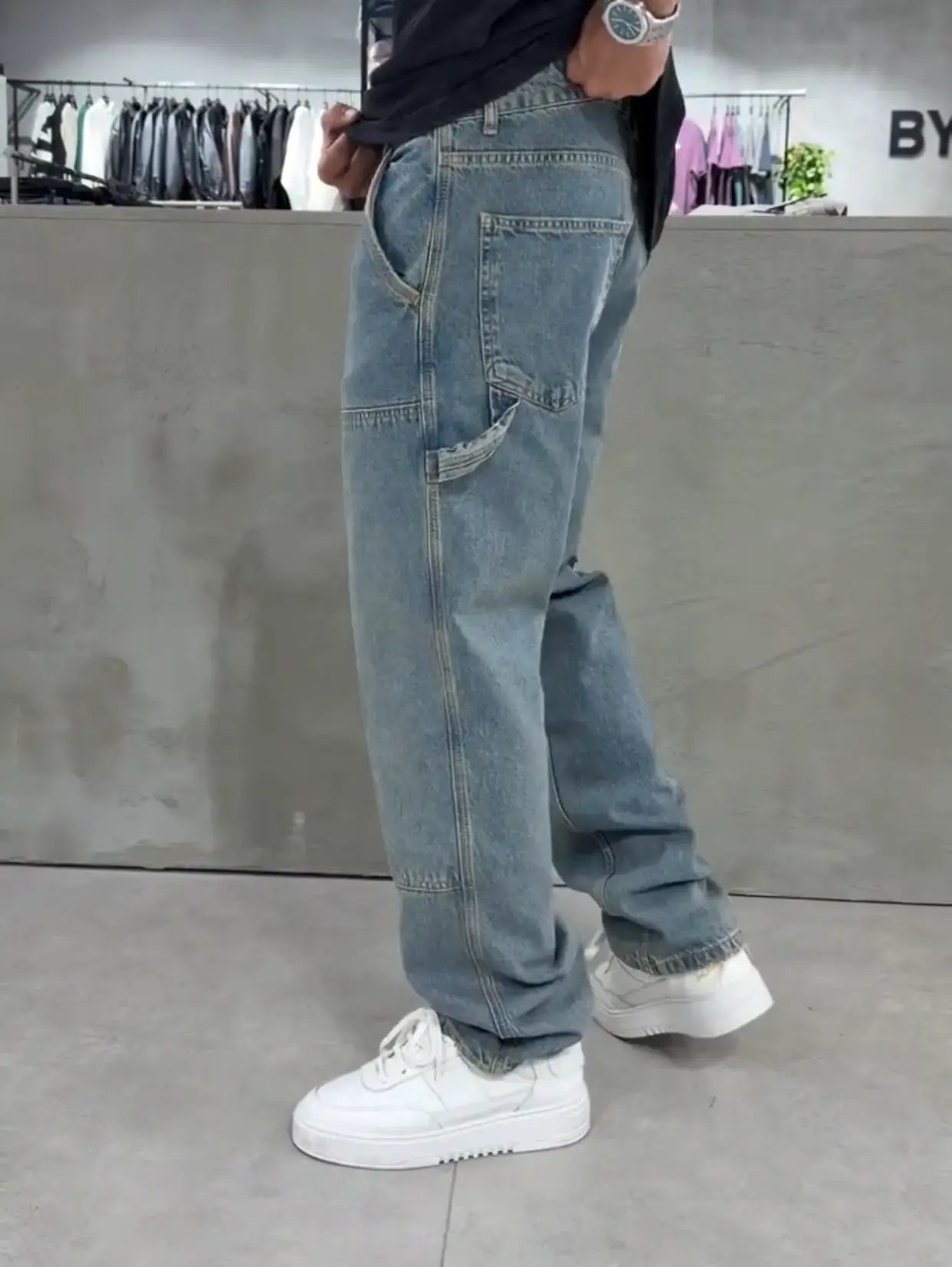 Panda Baggy Jean Acid Blue