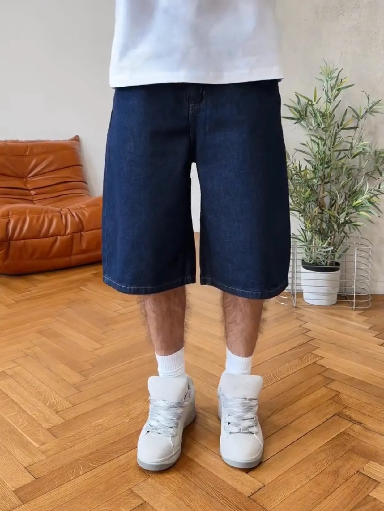 Dark Blue Baggy Short