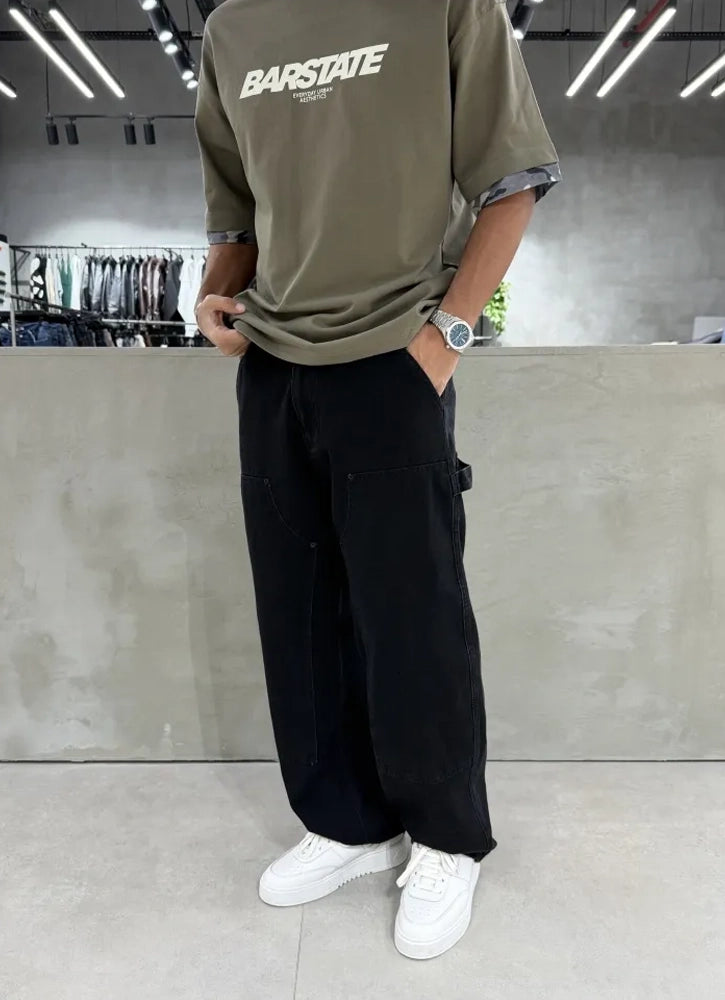 Panda Baggy Jean Black