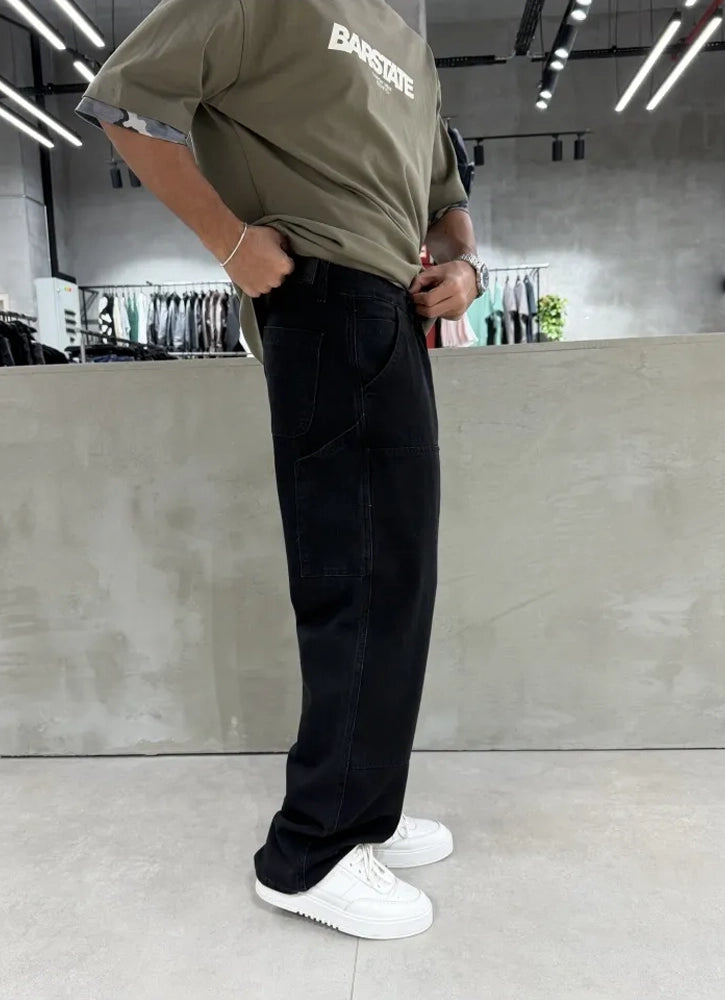 Panda Baggy Jean Black