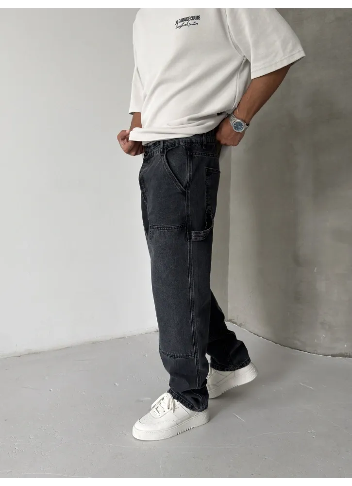 Panda Baggy Jean Black