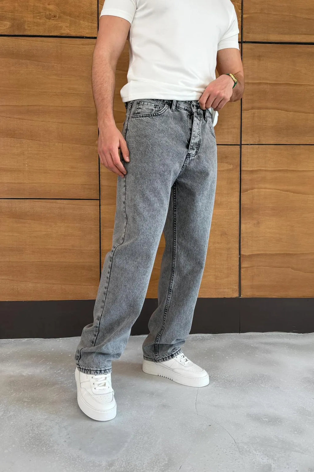 Gray Baggy Jean