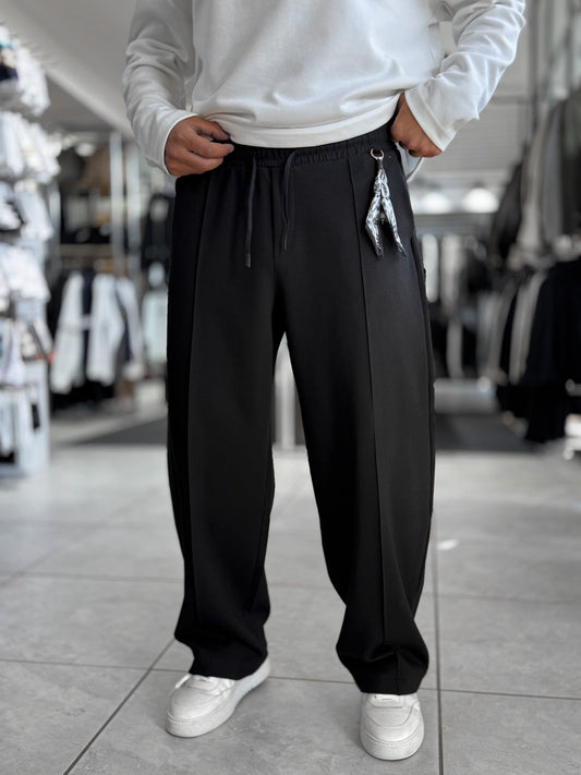 Black Stitched Pant