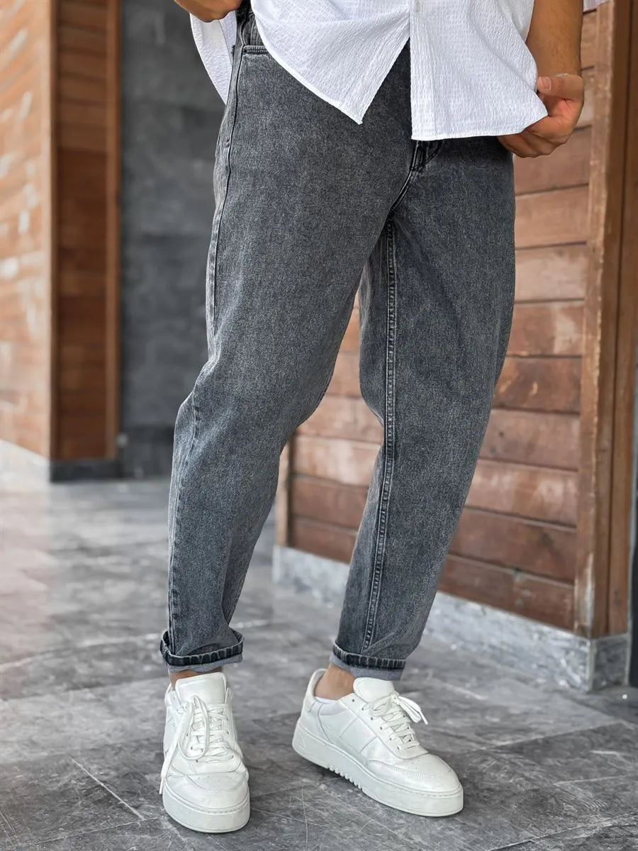 Dark Gray Boyfriend Jean