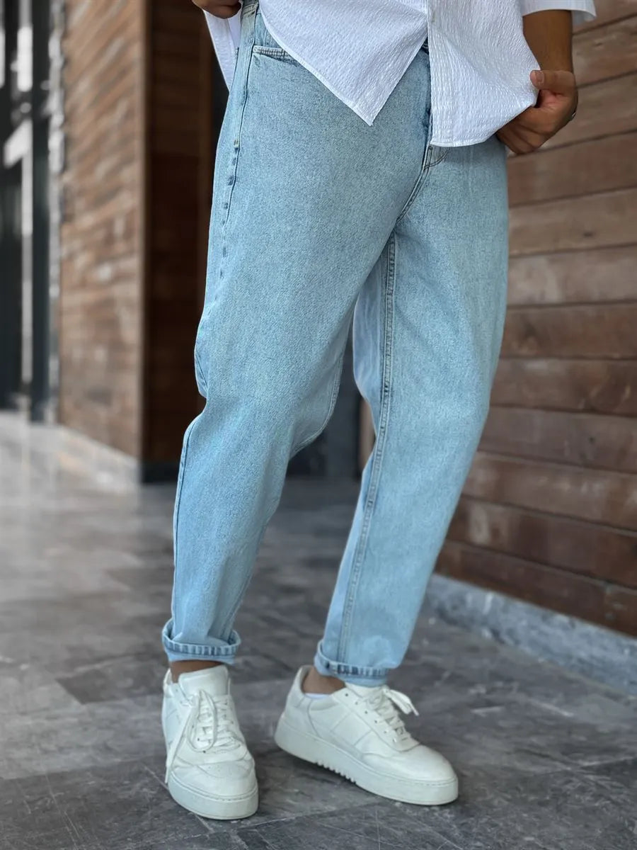 Blue Snow Boyfriend Jean