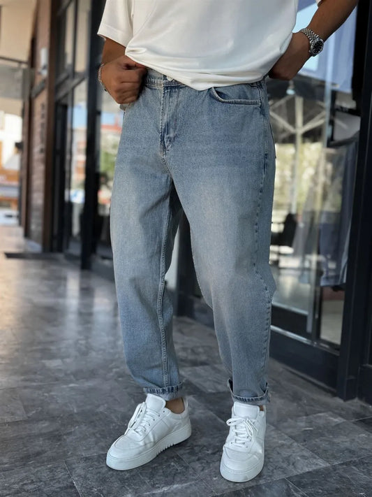 Acid Blue Boyfriend Jean