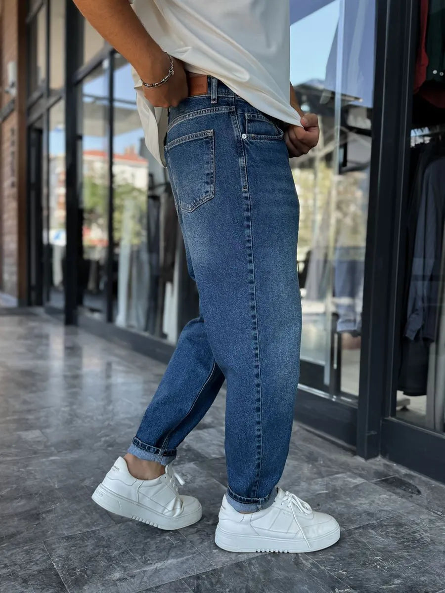 Dark Blue Boyfriend Jean