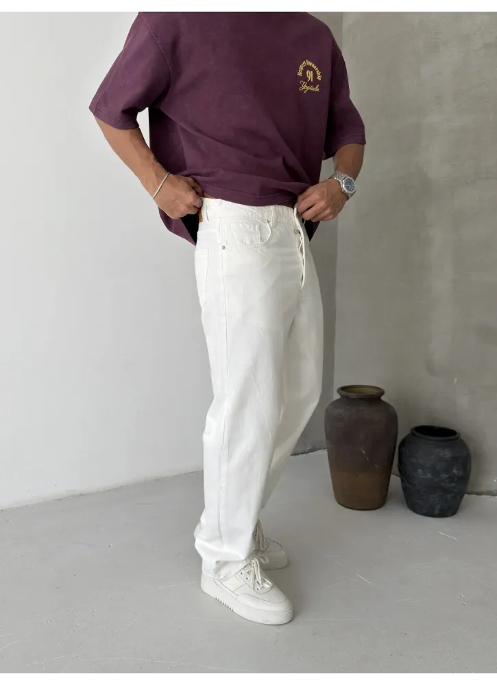 White Baggy Jean