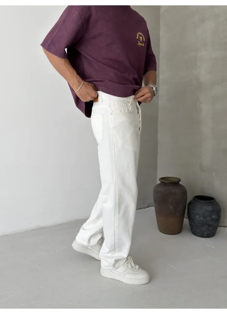 White Baggy Jean