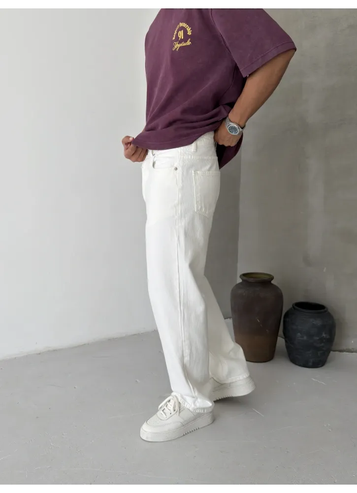 White Baggy Jean
