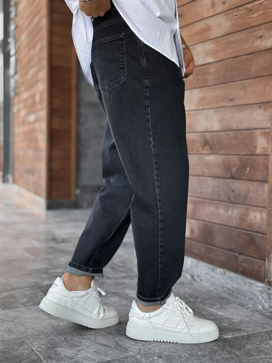 Washed Black Boyfriend Jean