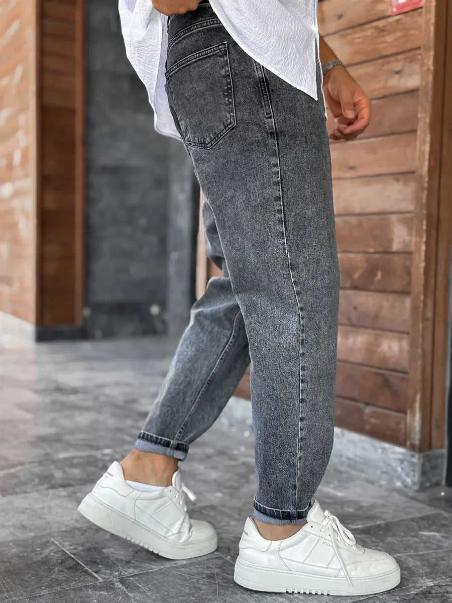 Dark Gray Boyfriend Jean