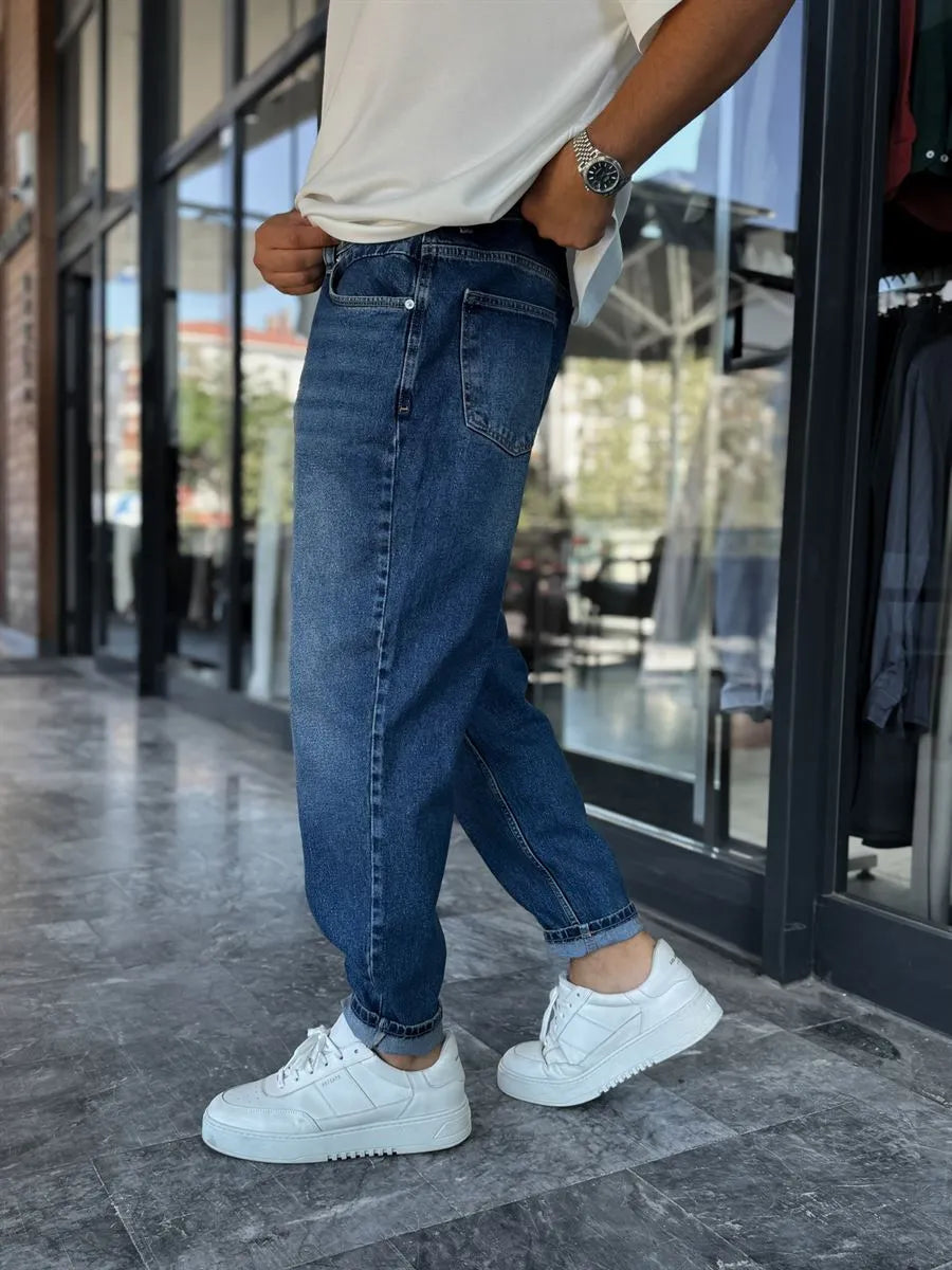 Dark Blue Boyfriend Jean