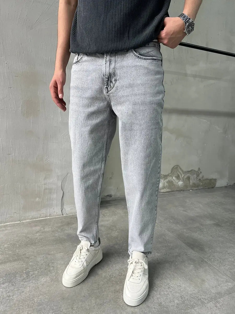 Light Gray Mom Fit Jean