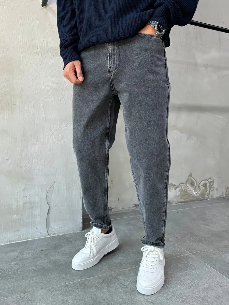 Dark Gray Mom Fit Jean