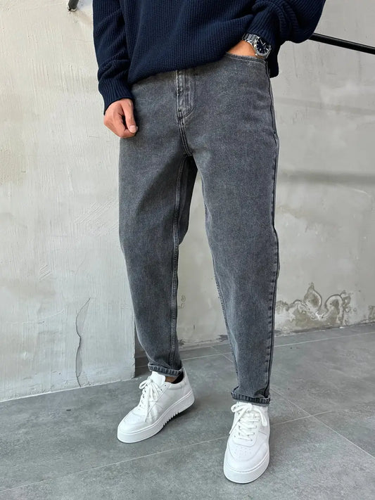 Dark Gray Mom Fit Jean