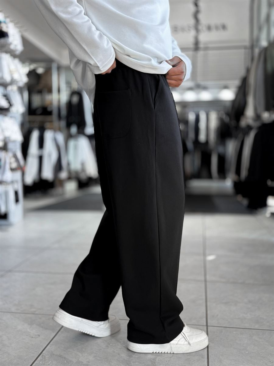 Black Stitched Pant