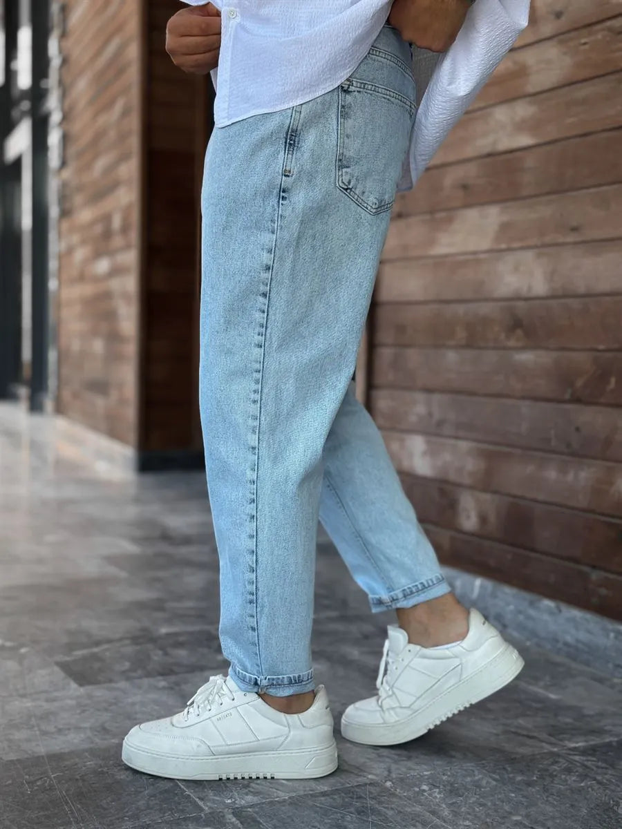 Blue Snow Boyfriend Jean