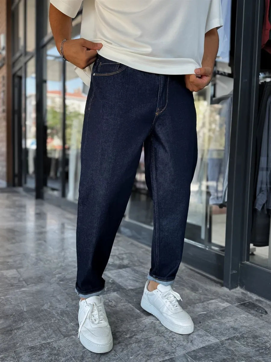 Navy Blue Boyfriend Jean