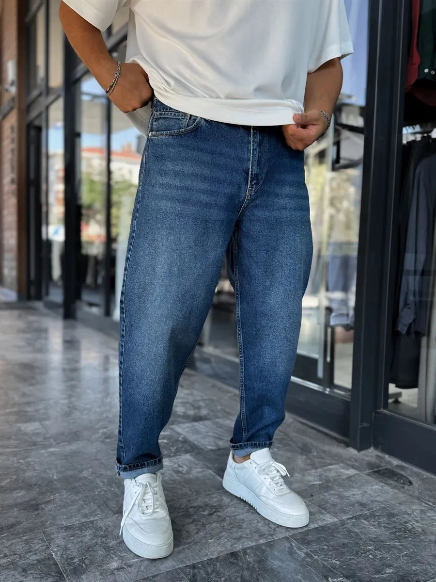 Dark Blue Boyfriend Jean
