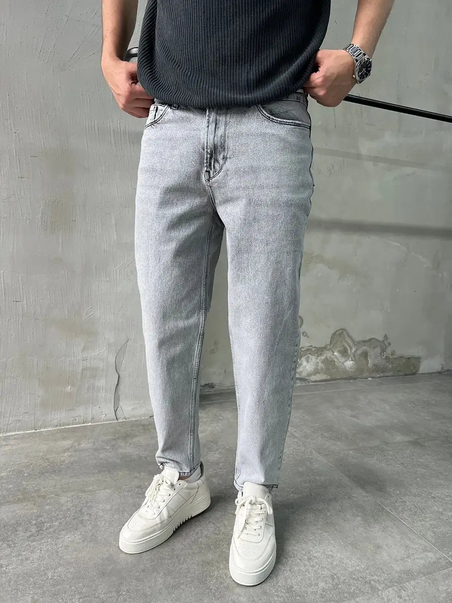 Light Gray Mom Fit Jean