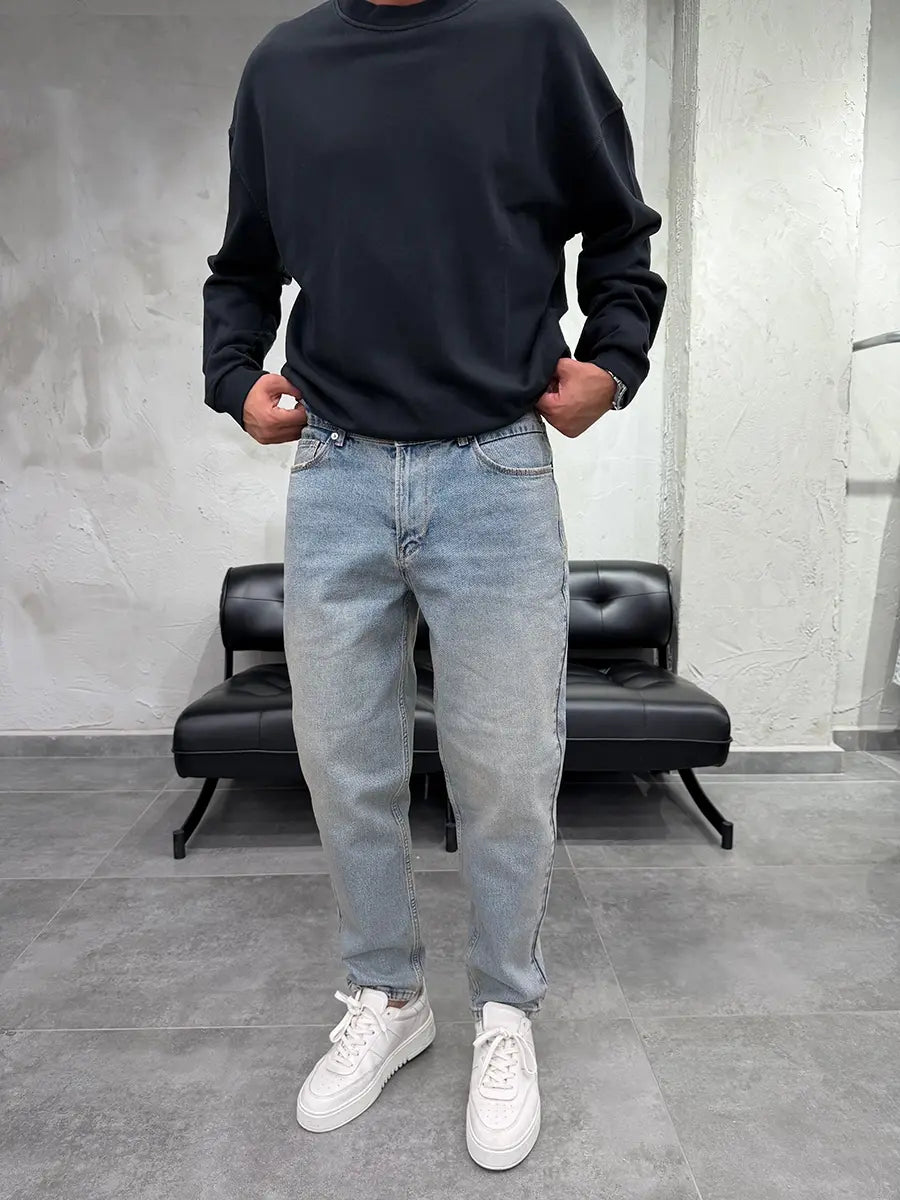 Acid Blue Mom Fit Jean