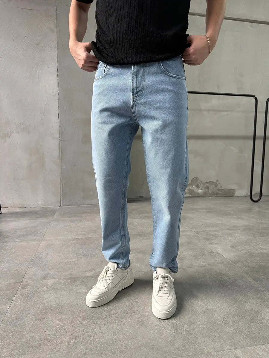 Ice Blue Mom Fit Jean