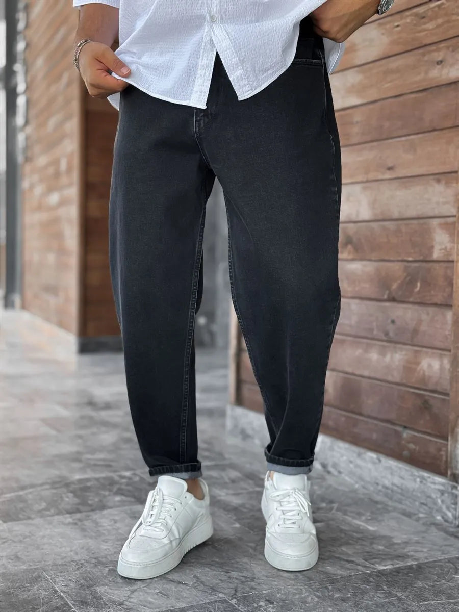 Washed Black Boyfriend Jean
