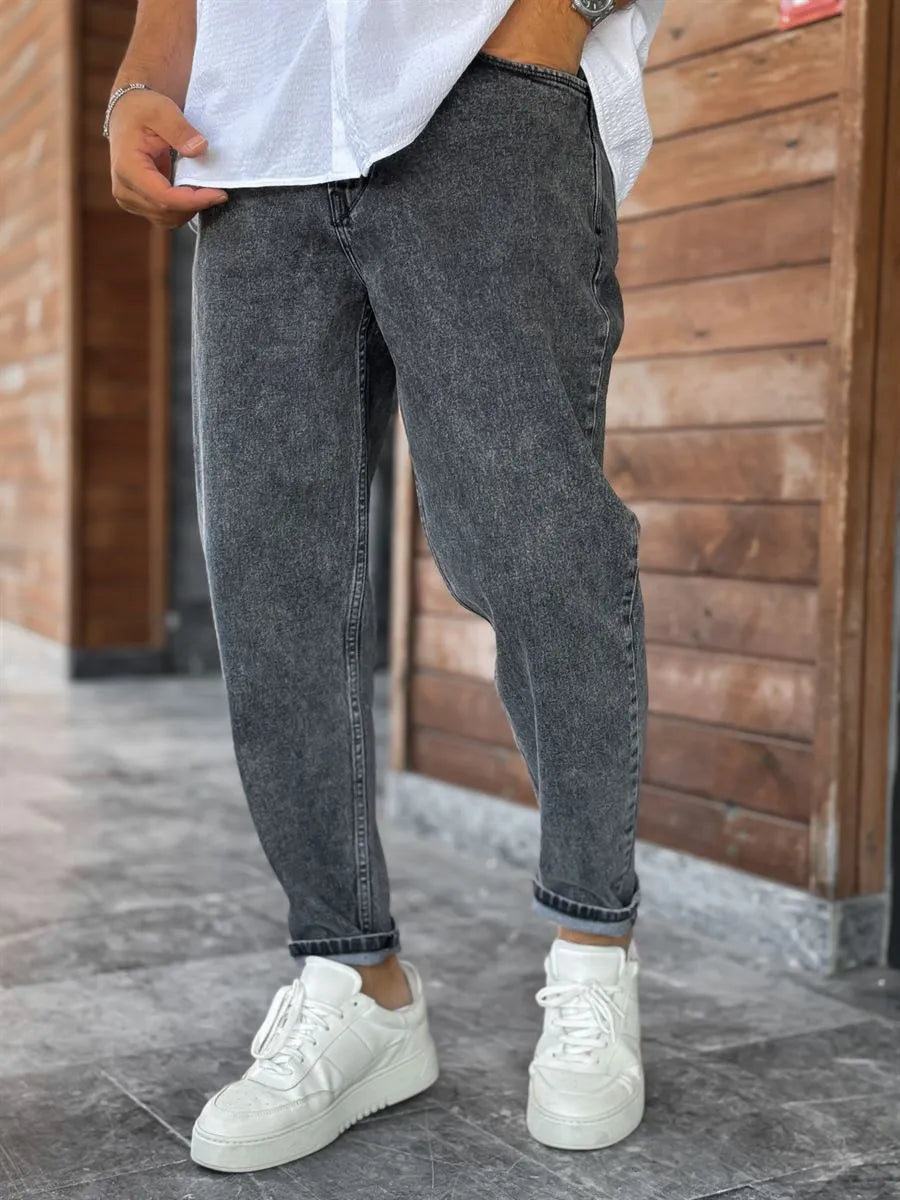 Dark Gray Boyfriend Jean