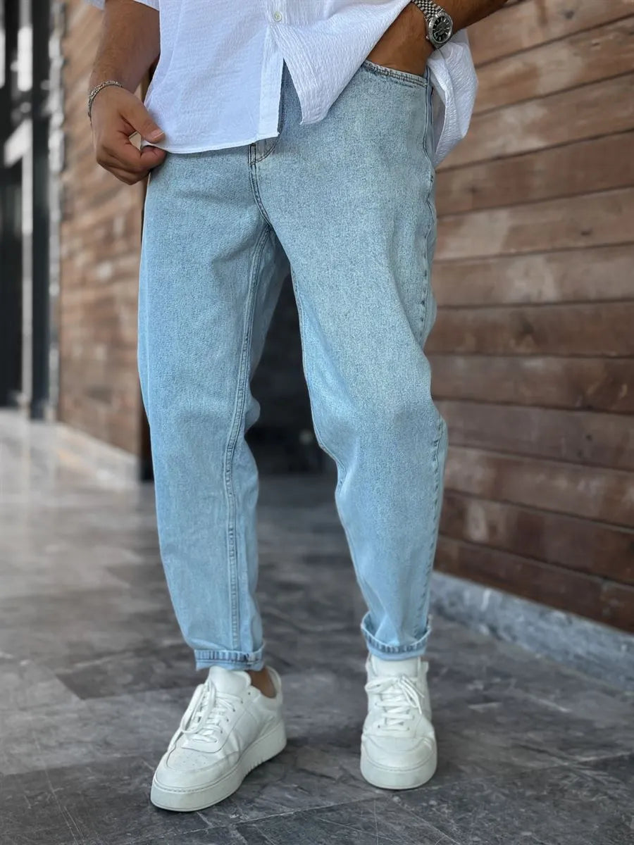 Blue Snow Boyfriend Jean