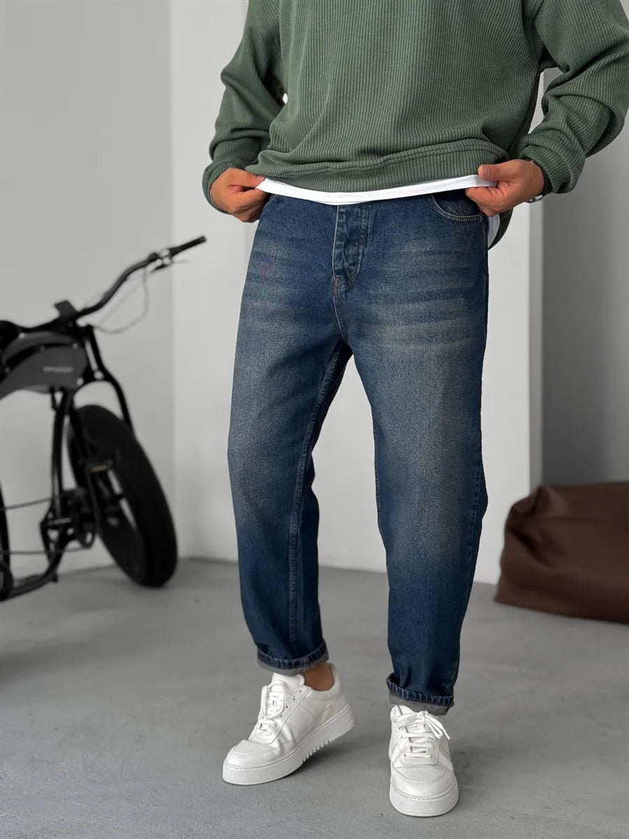 Dirty Blue Boyfriend Jean