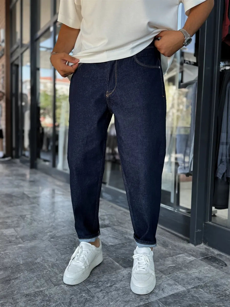 Navy Blue Boyfriend Jean