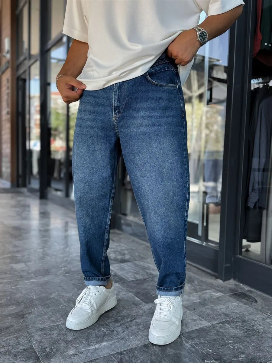 Dark Blue Boyfriend Jean