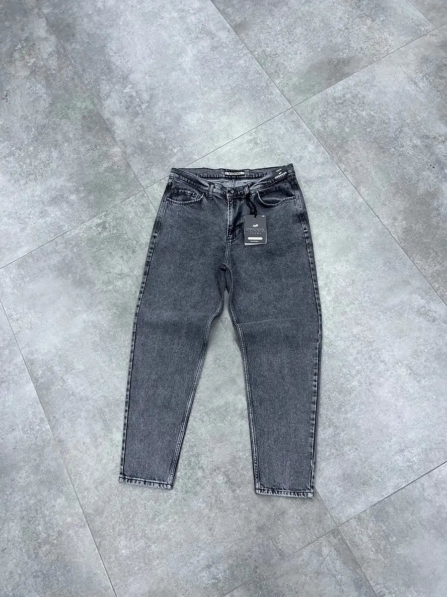 Dark Gray Mom Fit Jean