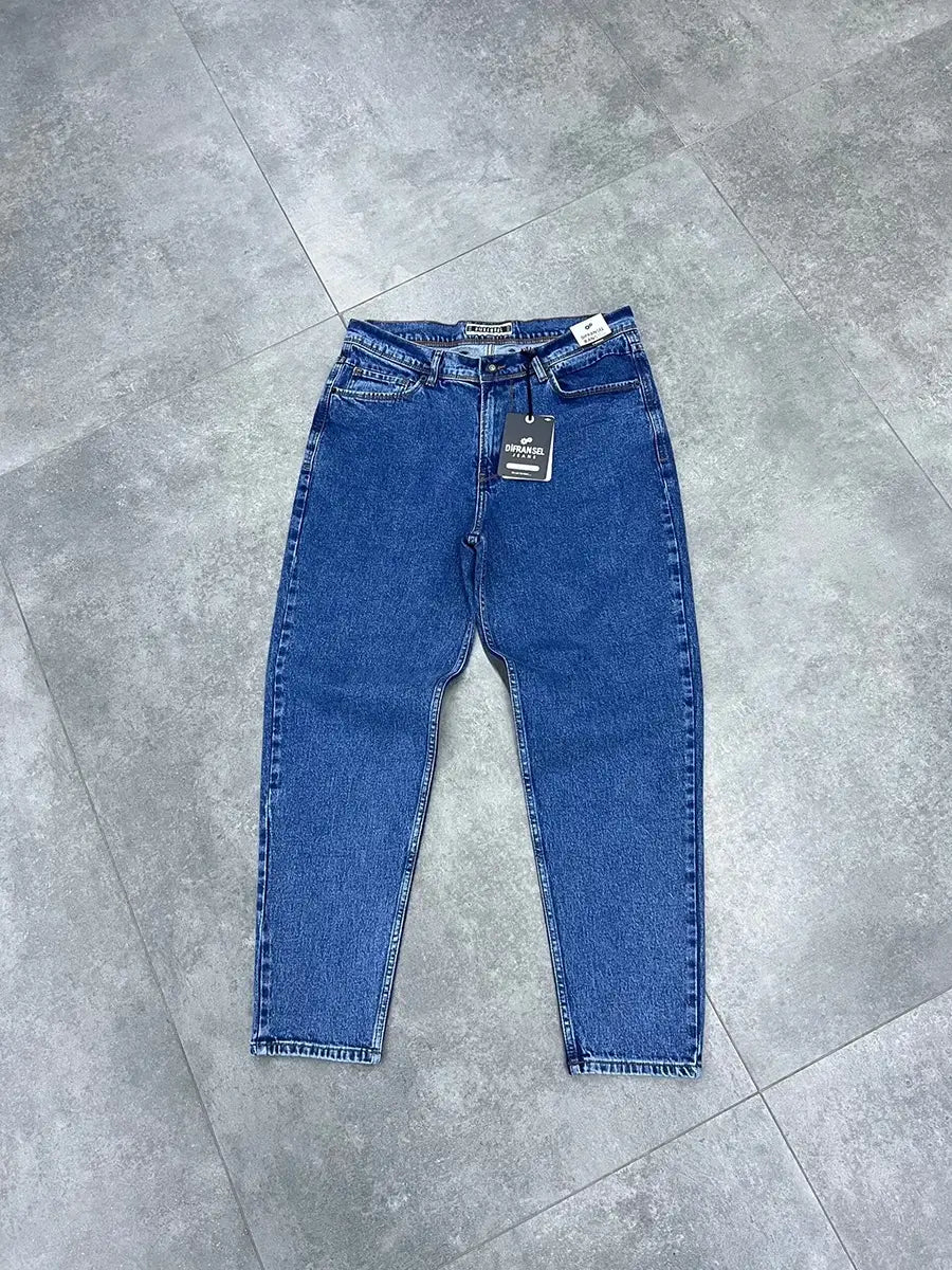 Dark Blue Mom Fit Jean