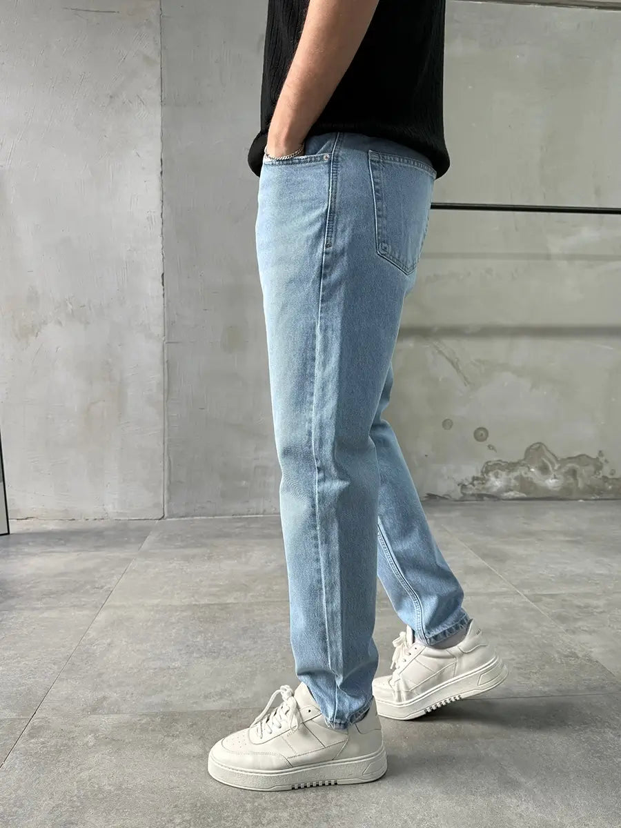 Ice Blue Mom Fit Jean