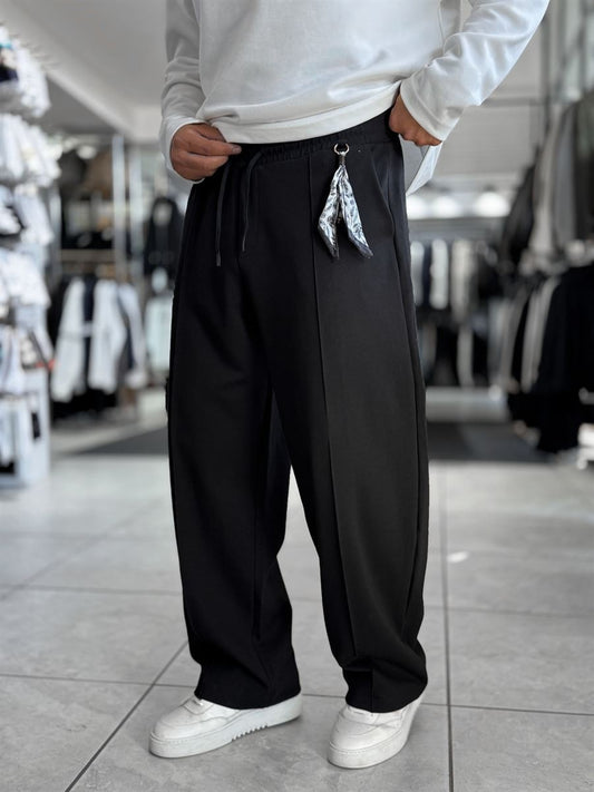 Black Stitched Pant