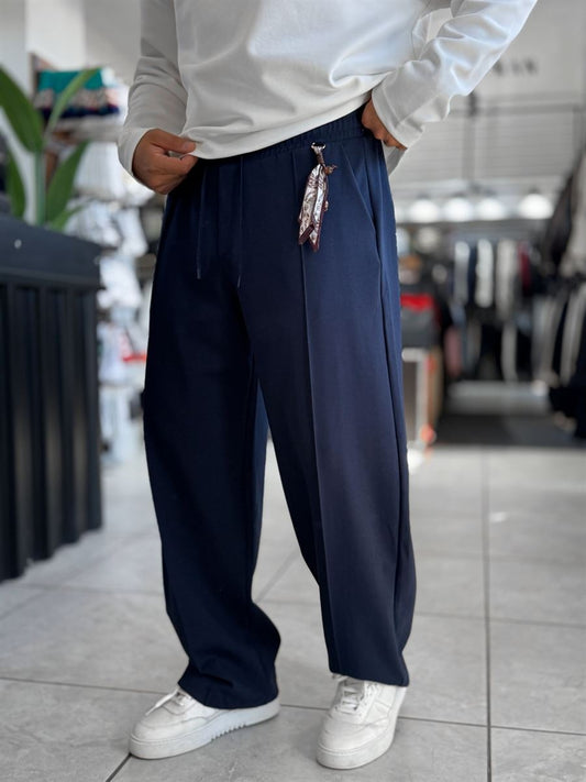 Blue Stitched Pant