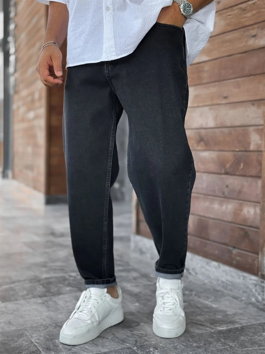Washed Black Boyfriend Jean
