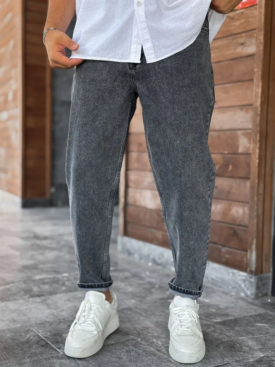 Dark Gray Boyfriend Jean