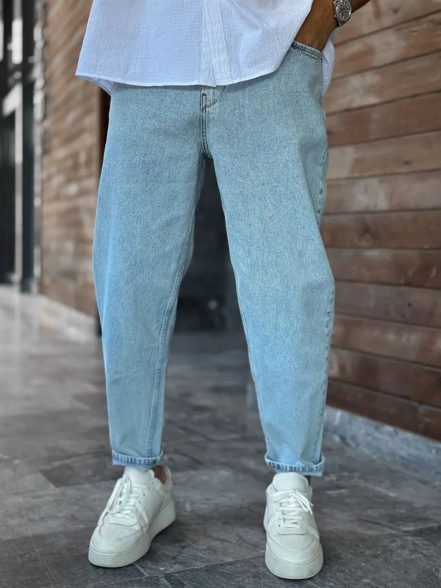 Blue Snow Boyfriend Jean