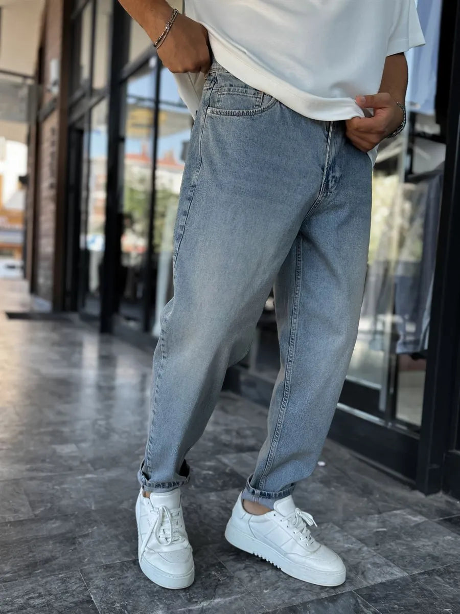 Acid Blue Boyfriend Jean