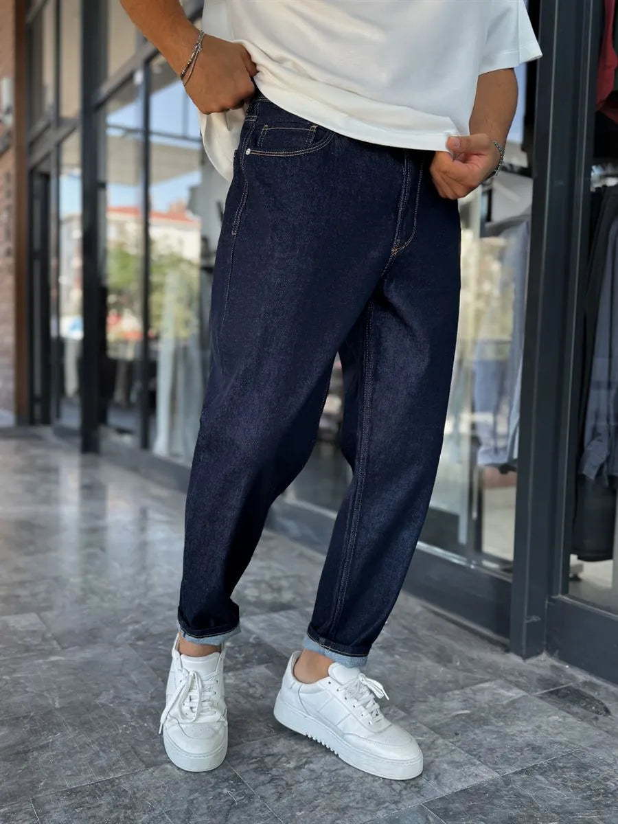 Navy Blue Boyfriend Jean