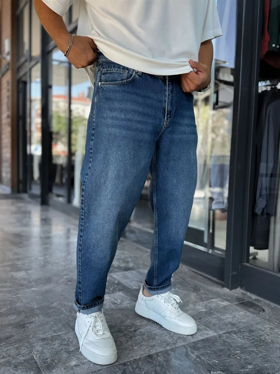Dark Blue Boyfriend Jean