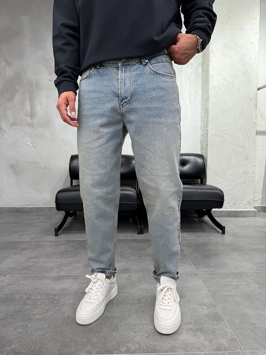 Acid Blue Mom Fit Jean