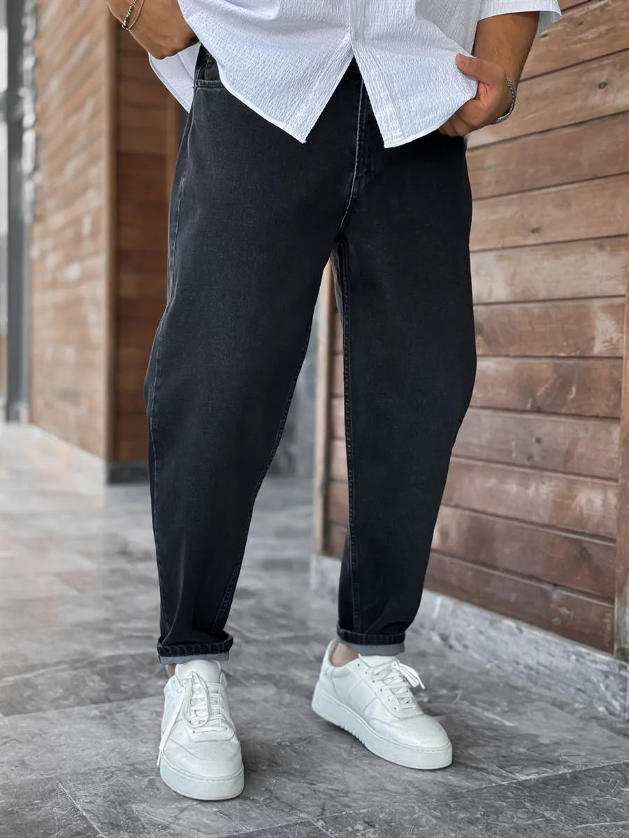 Washed Black Boyfriend Jean